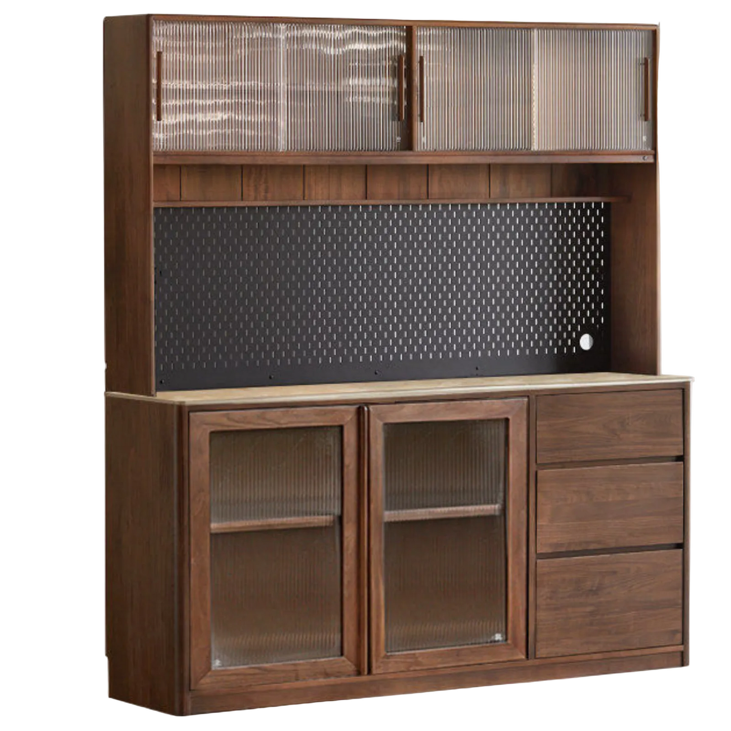 Black Walnut Solid Wood Sideboard Hole Storage