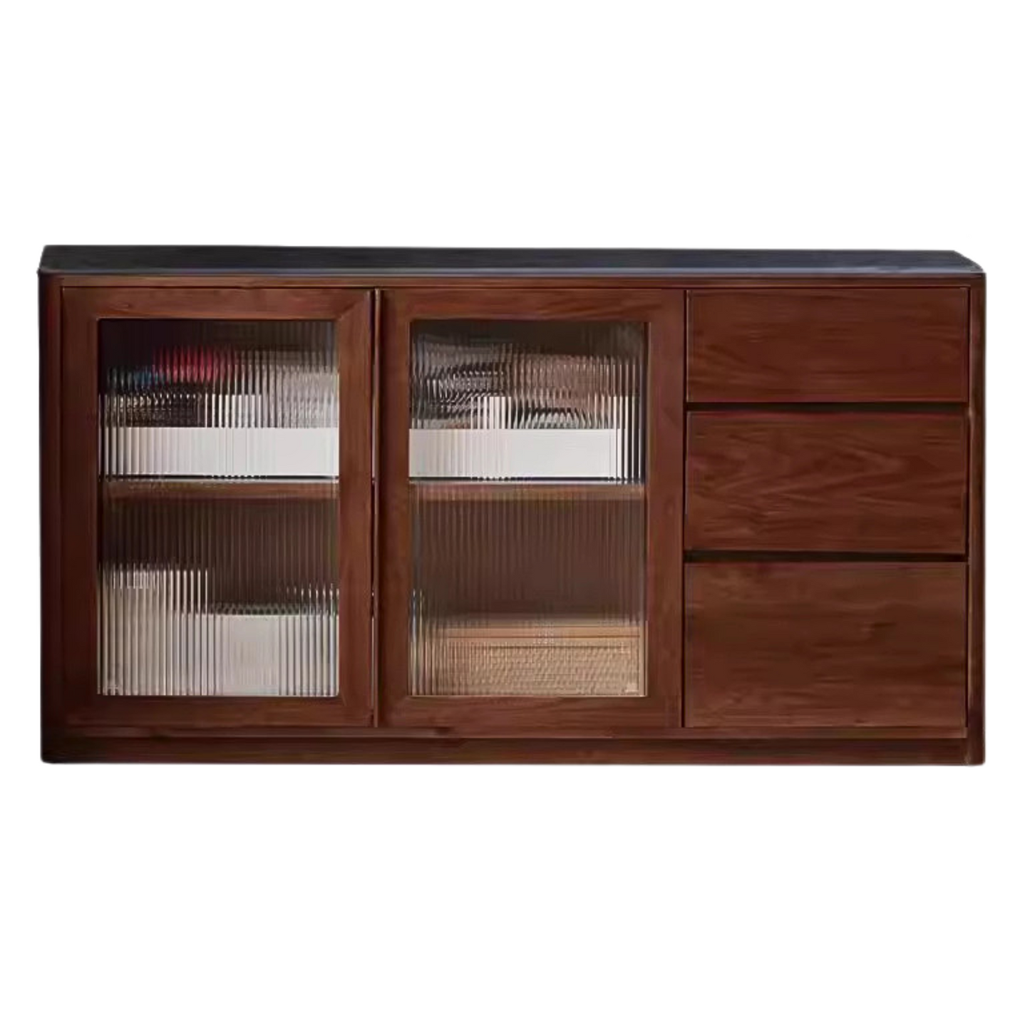 Black Walnut Solid Wood Sideboard Hole Storage