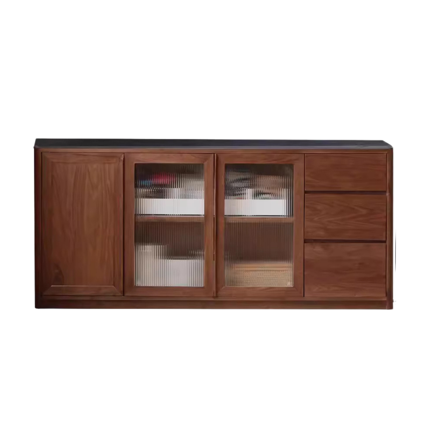 Black Walnut Solid Wood Sideboard Hole Storage