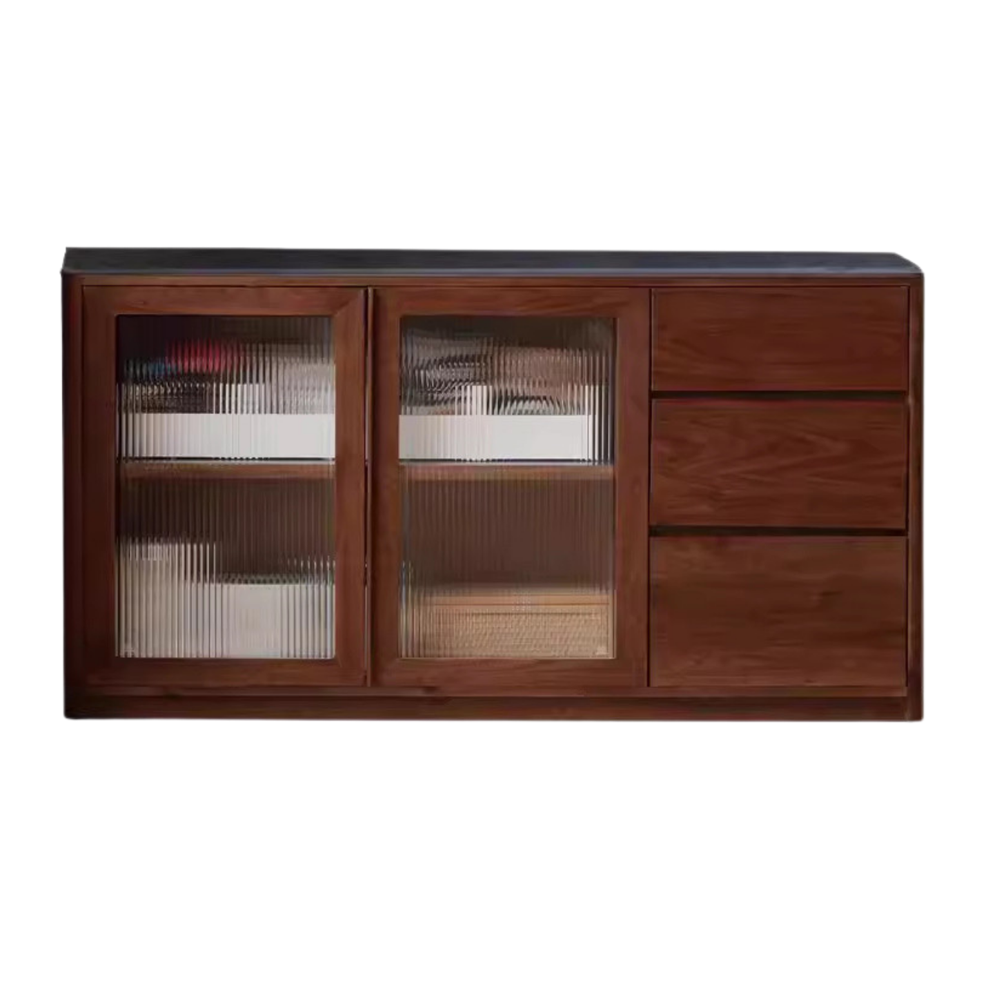 Black Walnut Solid Wood Sideboard Hole Storage