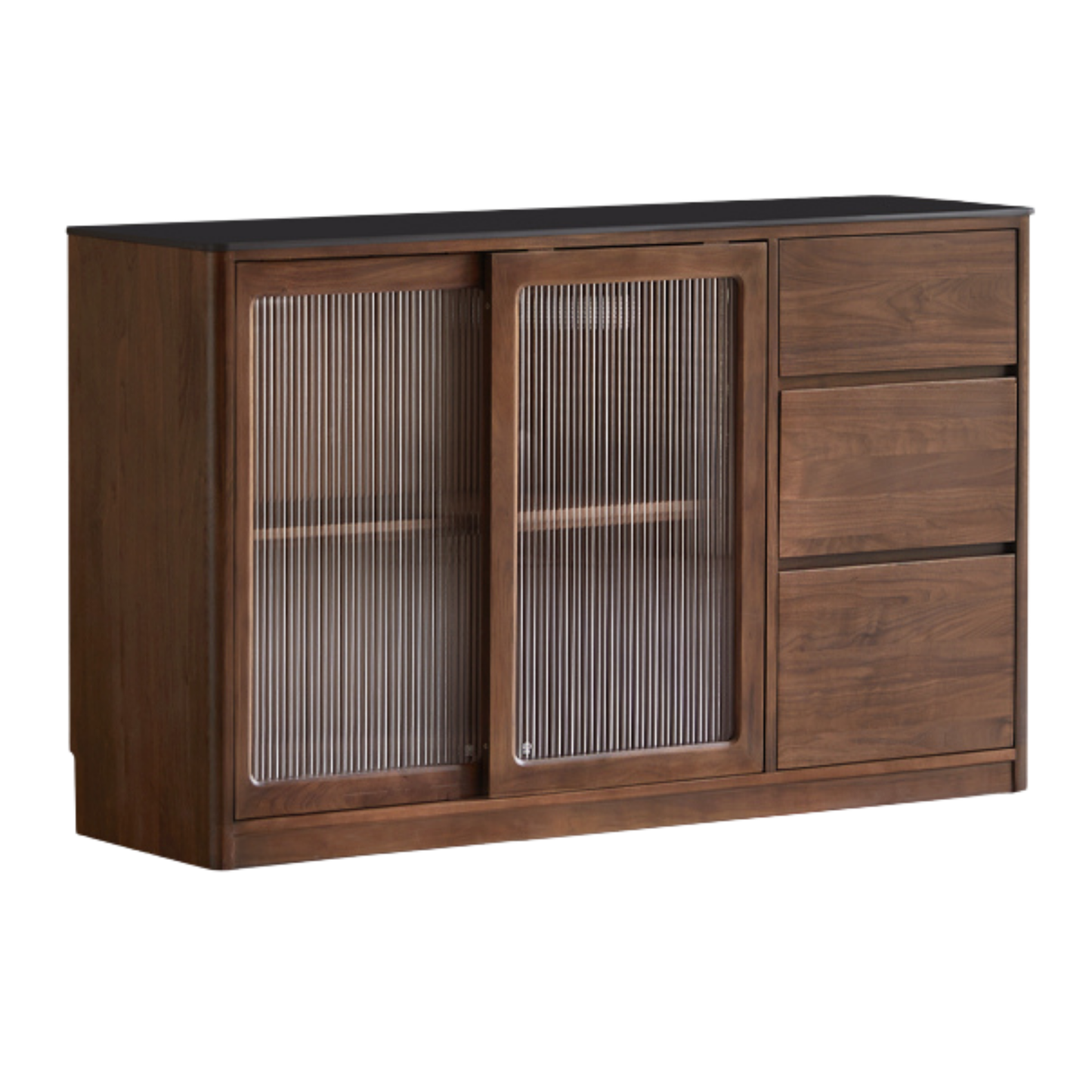 Black Walnut Solid Wood Sideboard Hole Storage