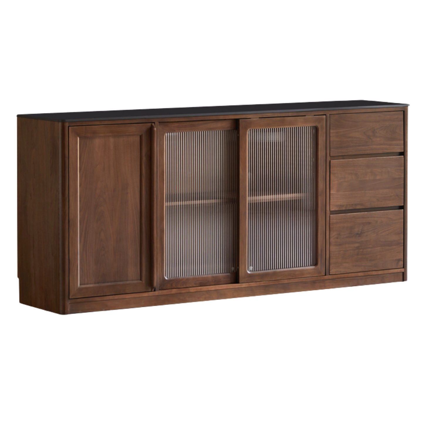 Black Walnut Solid Wood Sideboard Hole Storage