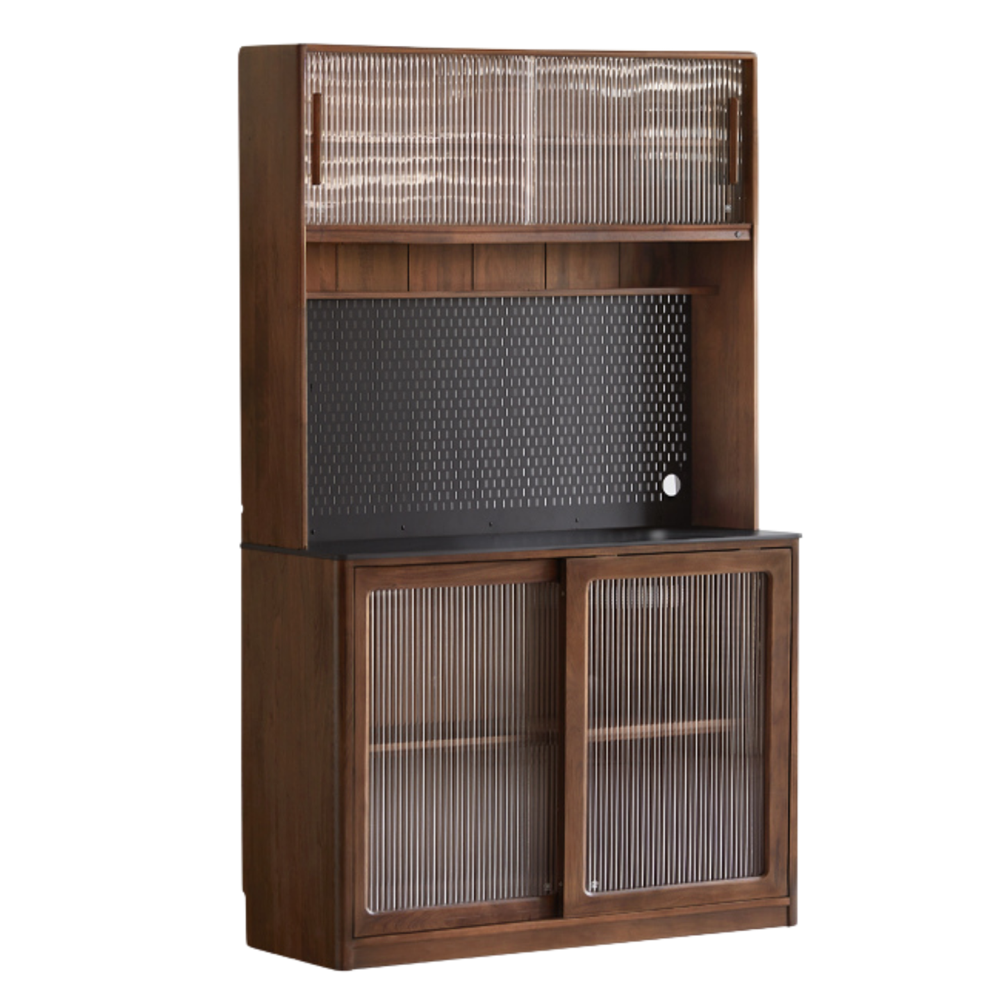 Black Walnut Solid Wood Sideboard Hole Storage