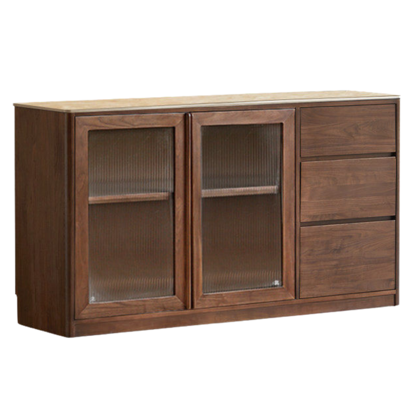 Black Walnut Solid Wood Sideboard Hole Storage