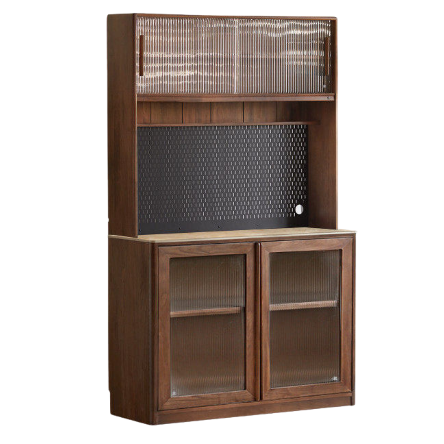 Black Walnut Solid Wood Sideboard Hole Storage