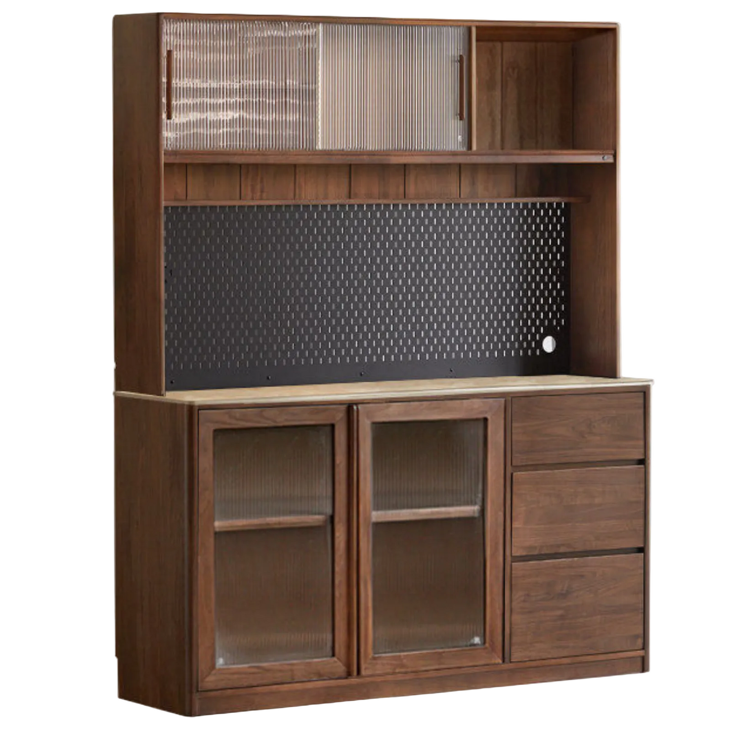 Black Walnut Solid Wood Sideboard Hole Storage