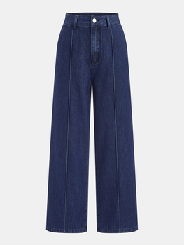 Back Bow Cutout Sleeveless Denim Two Piece Set