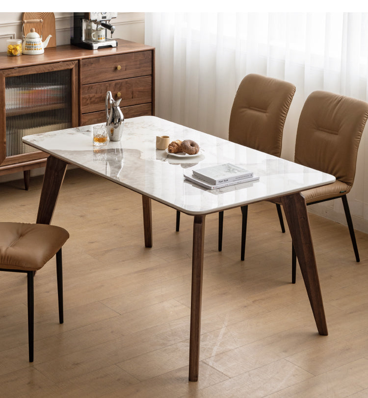 Black Walnut Solid Wood Slate North American Dining Table