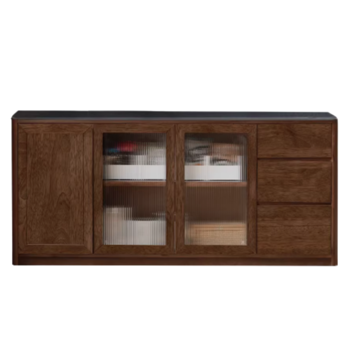 Black Walnut Solid Wood Sideboard Hole Storage
