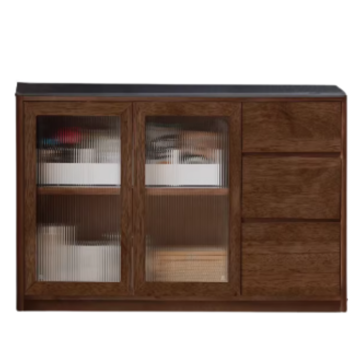 Black Walnut Solid Wood Sideboard Hole Storage