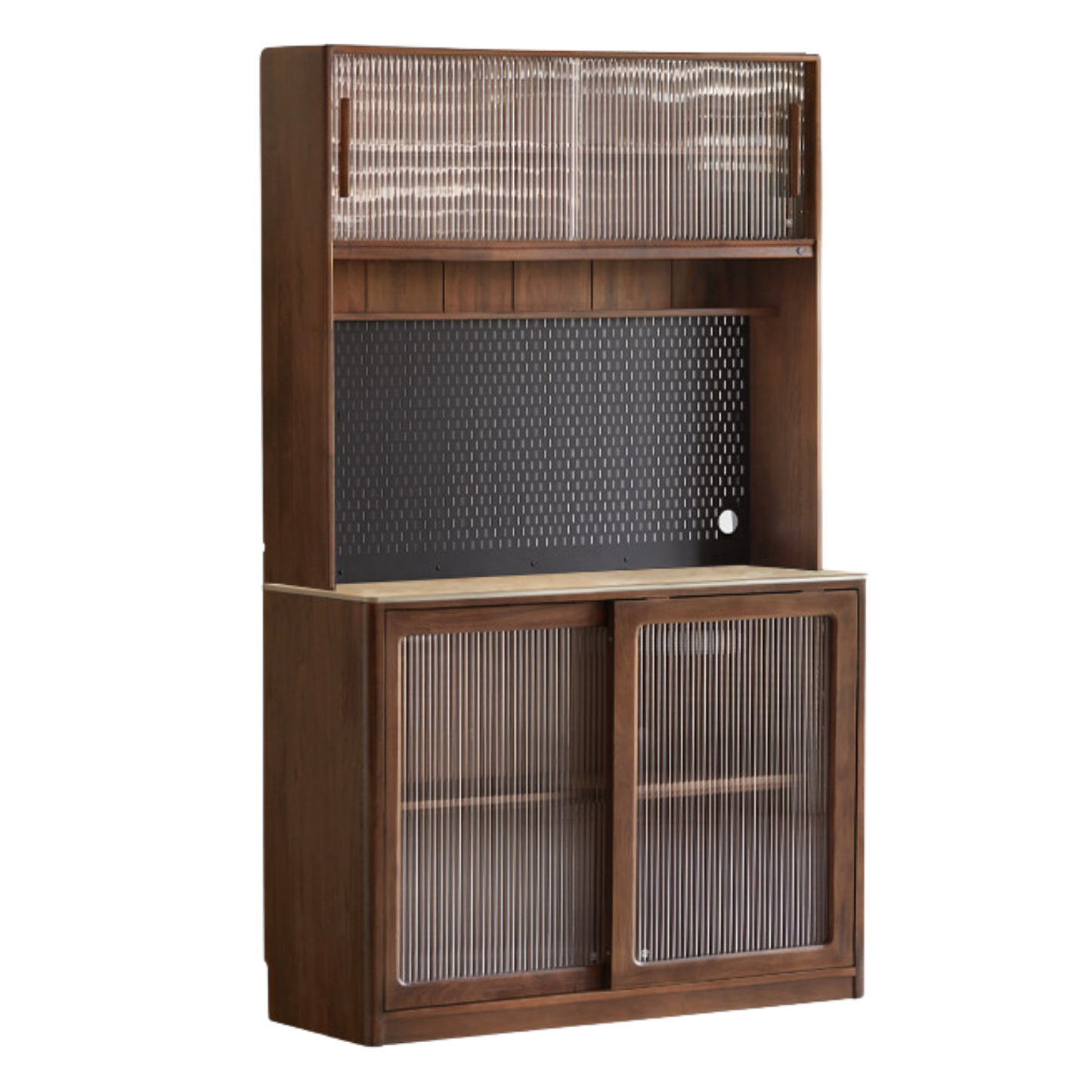 Black Walnut Solid Wood Sideboard Hole Storage