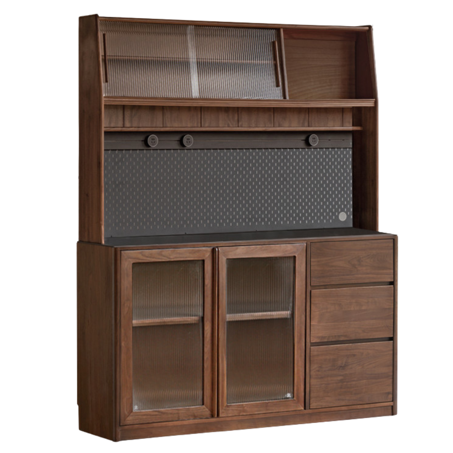 Black Walnut Solid Wood Sideboard Hole Storage