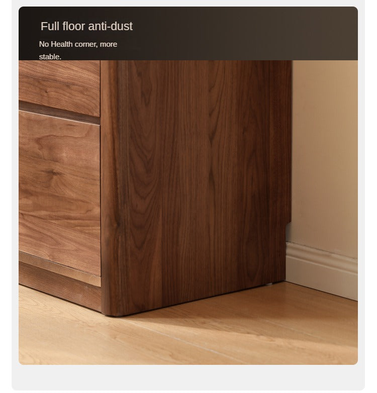 Black Walnut Solid Wood Sideboard Hole Storage