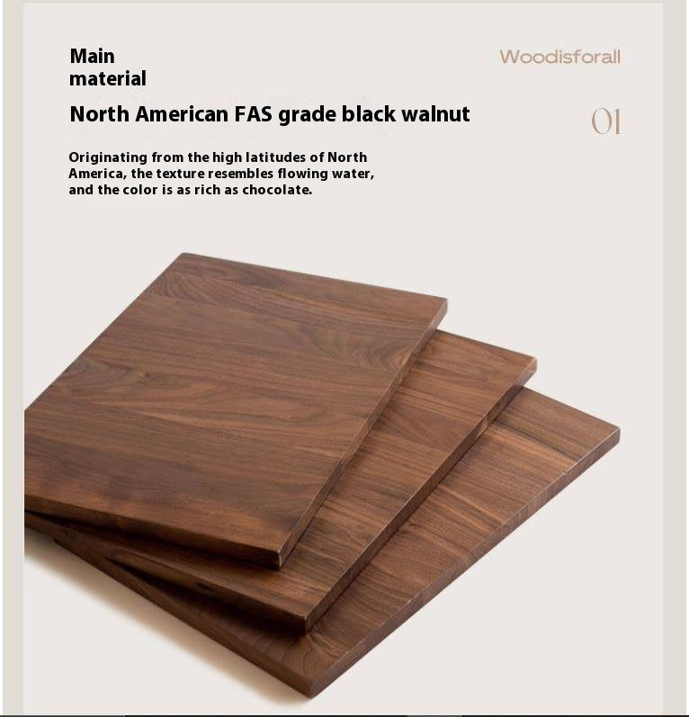 Black Walnut Solid Wood Sliding Door Wardrobe