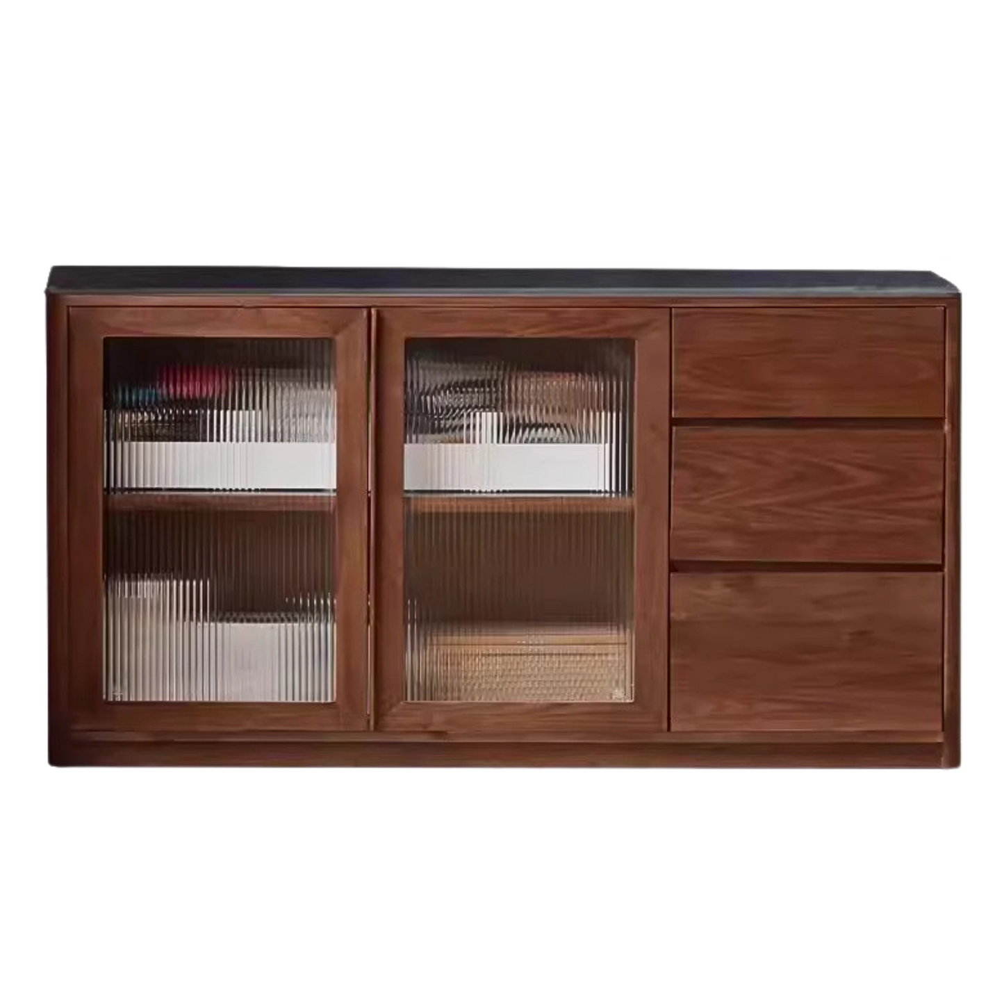 Black Walnut Solid Wood Sideboard Hole Storage